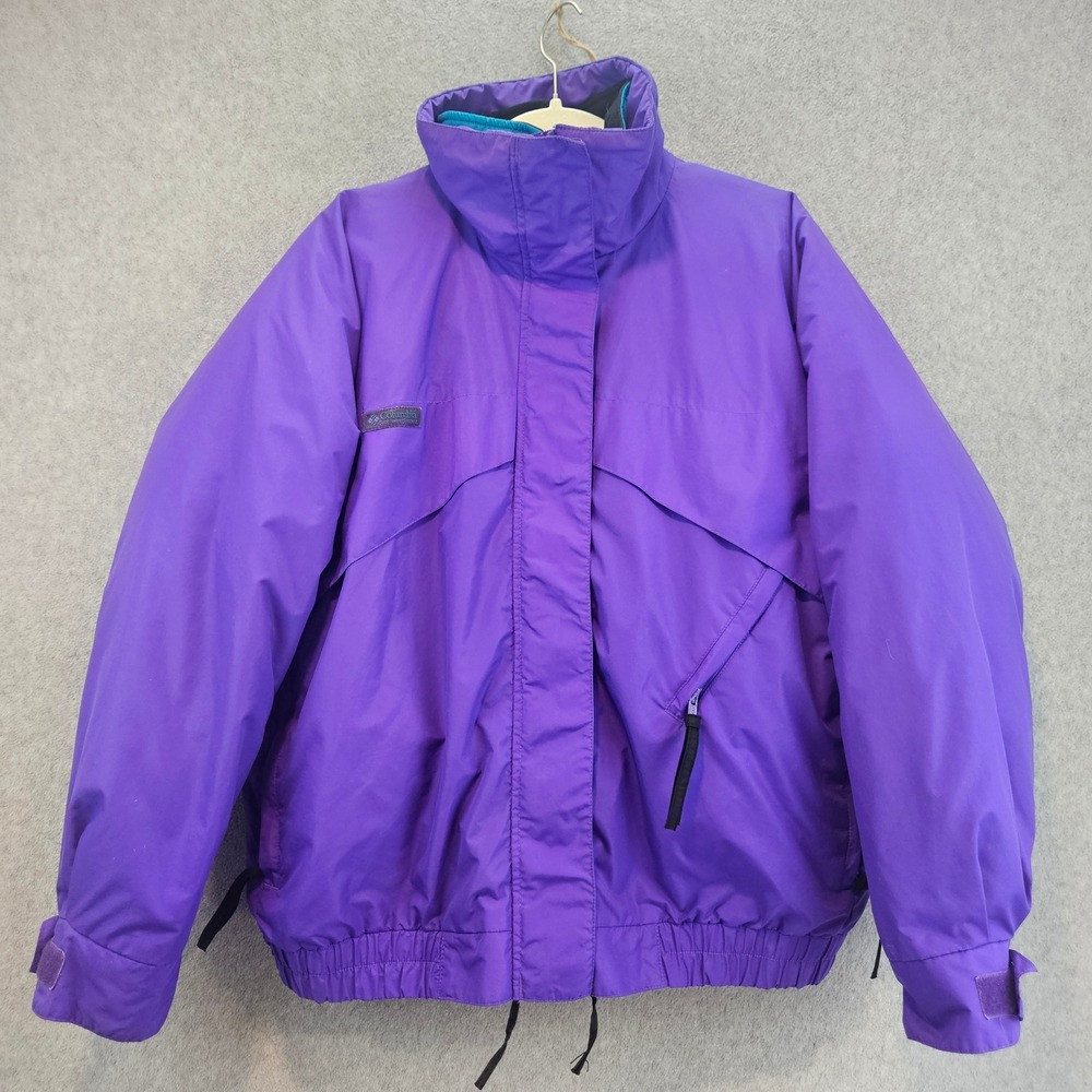 COLUMBIA Whirlbird Jacket Mens L Purple 3-in-1 Interchange Ski Vintage Gorpcore